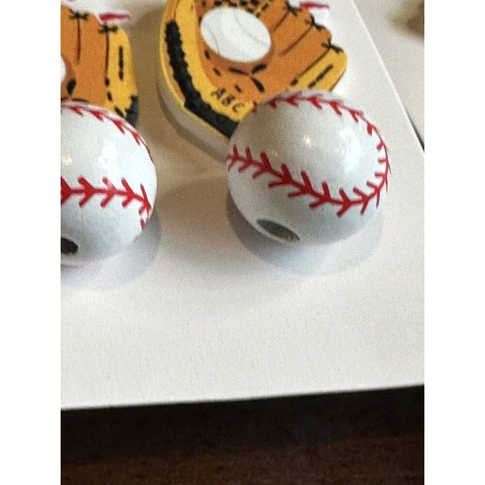 Baseball Softball earrings lot children Glove Pitcher Sports team tween tomboy